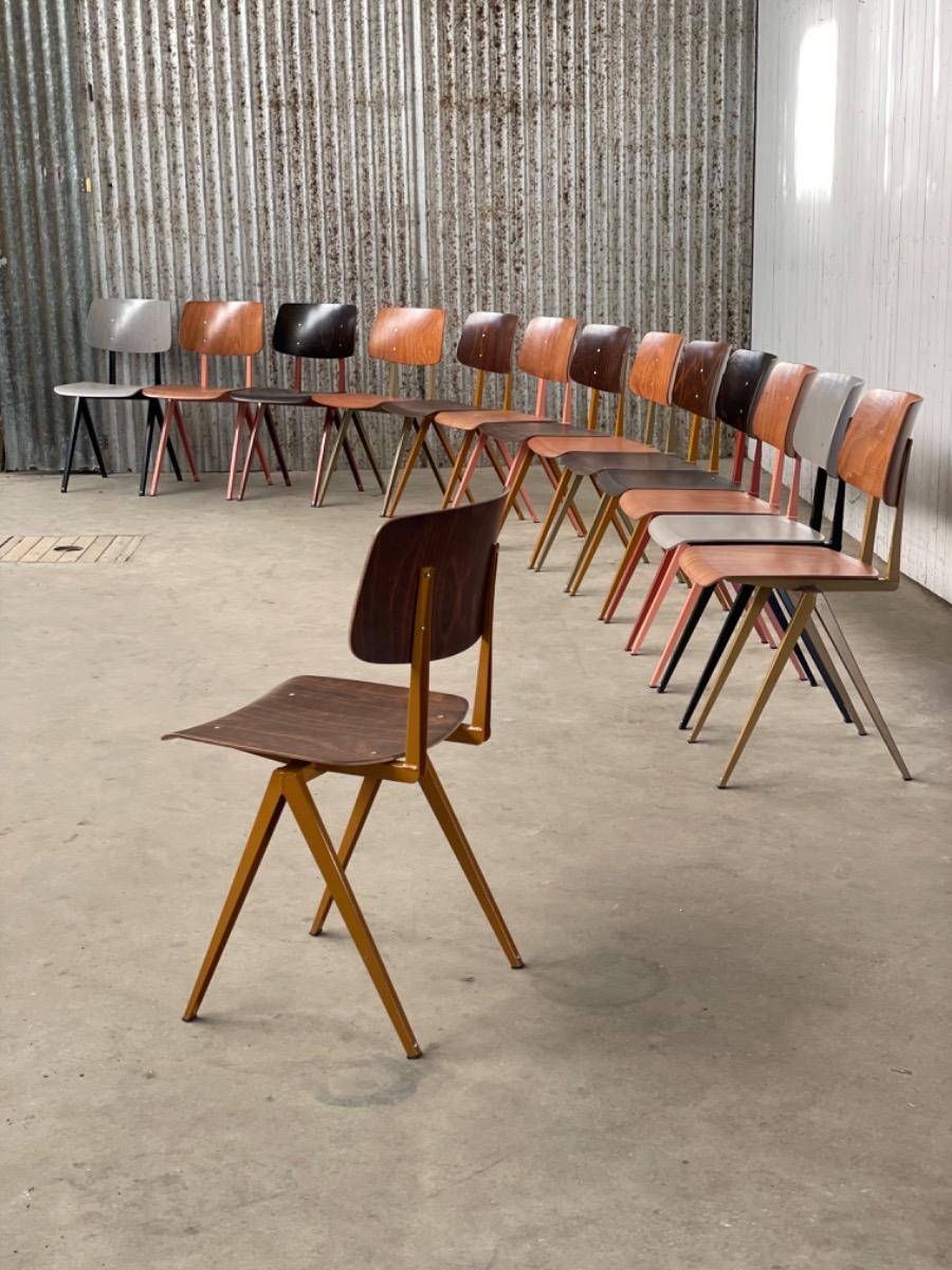 12x Galvanitas s16 chairs - Dutch design - 2000s