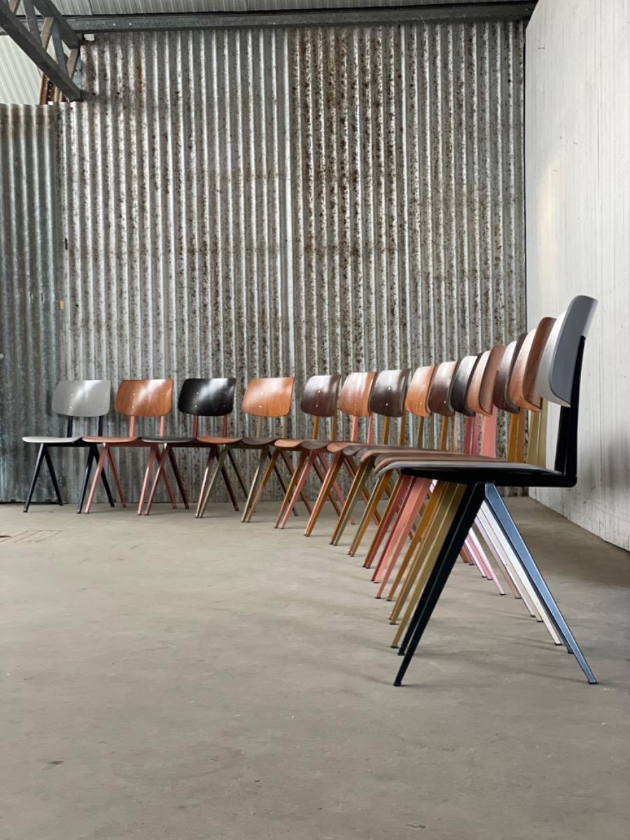 12x Galvanitas s16 chairs - Dutch design - 2000s