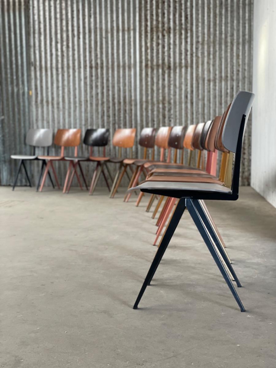 12x Galvanitas s16 chairs - Dutch design - 2000s