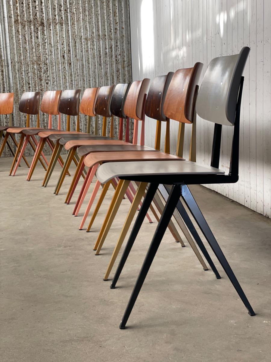 12x Galvanitas s16 chairs - Dutch design - 2000s