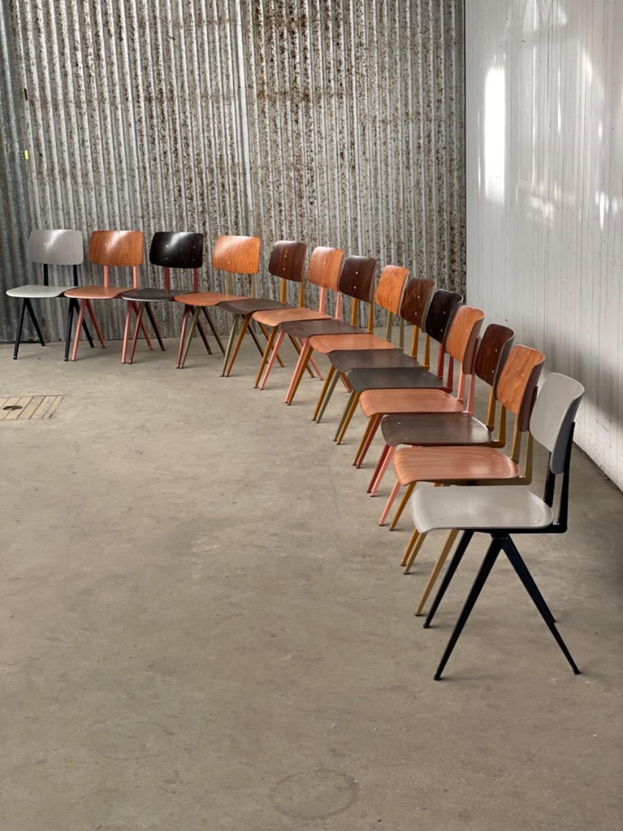 12x Galvanitas s16 chairs - Dutch design - 2000s