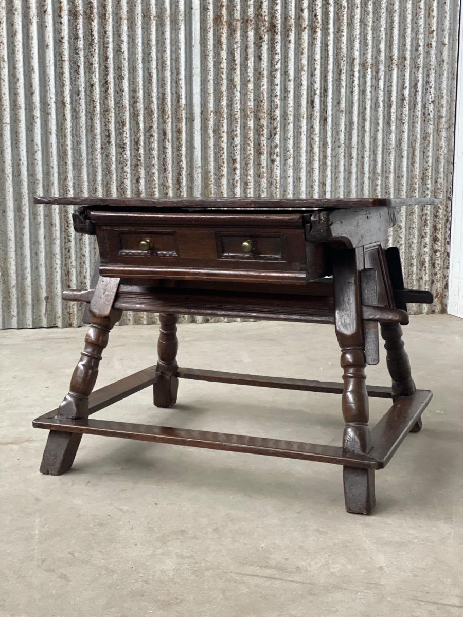 18th century oak table Spain