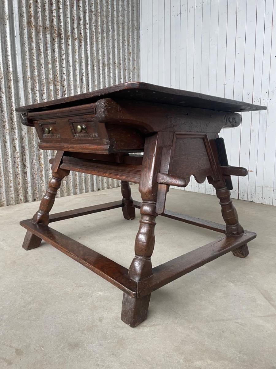 18th century oak table Spain