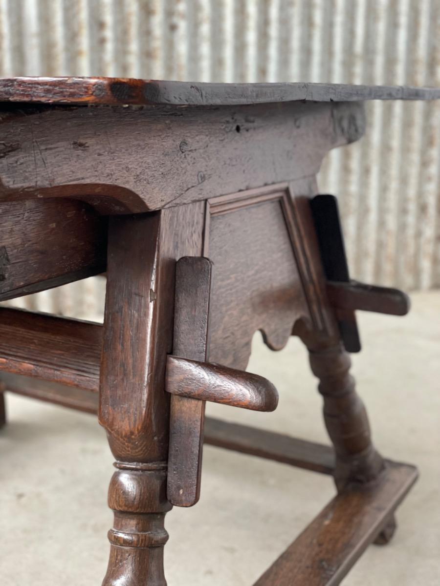 18th century oak table Spain