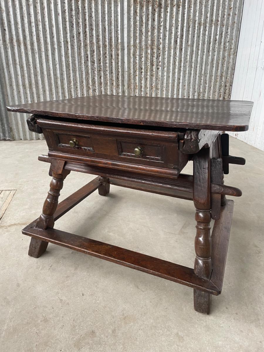 18th century oak table Spain