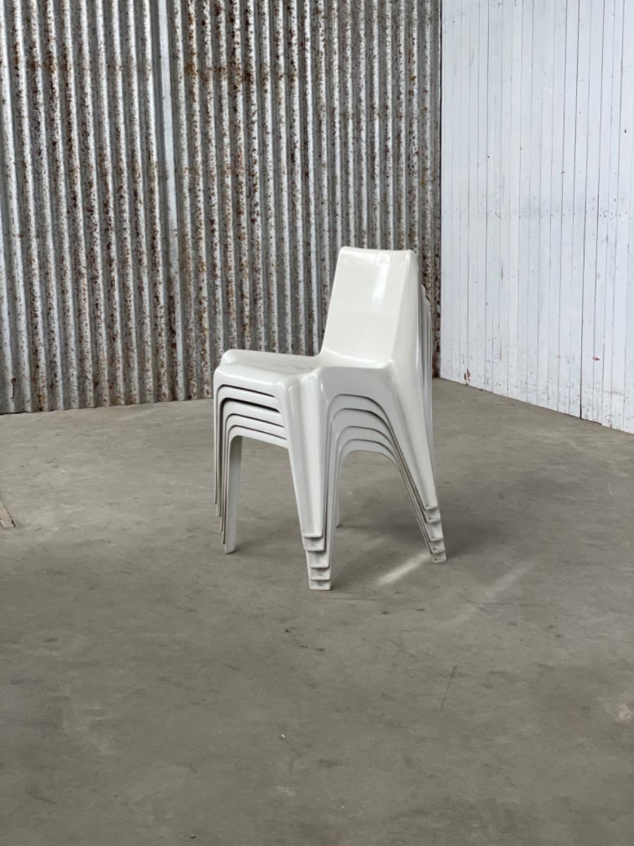 5 Dining Chairs BA1171 Vintage by Helmut Bätzner, Bofinger