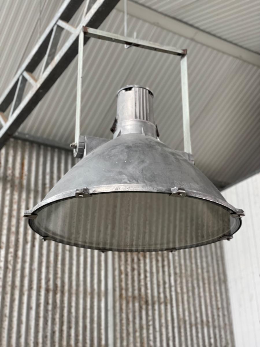 5x industrial stadium lights pendant lamp, 1960s