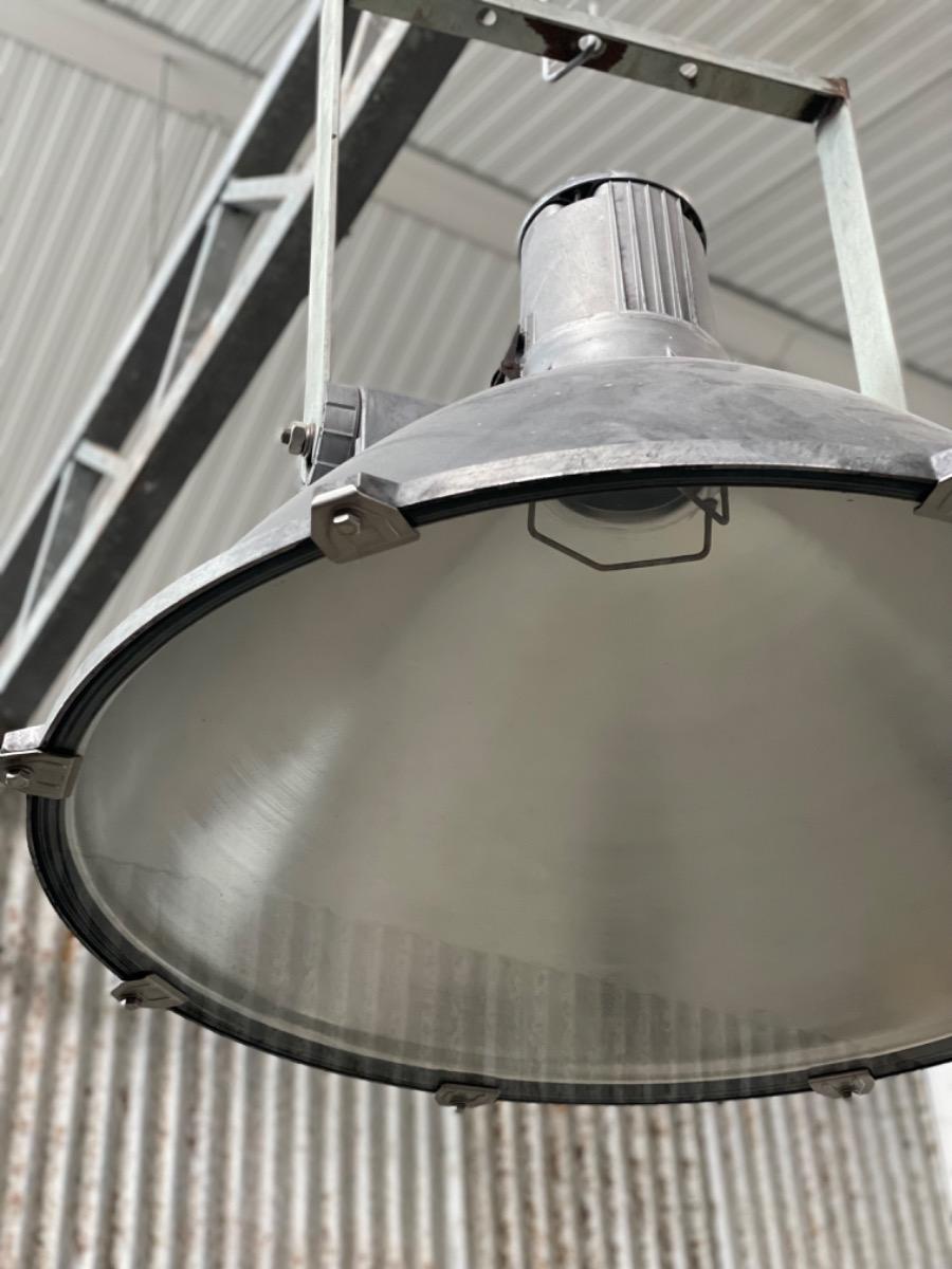 5x industrial stadium lights pendant lamp, 1960s