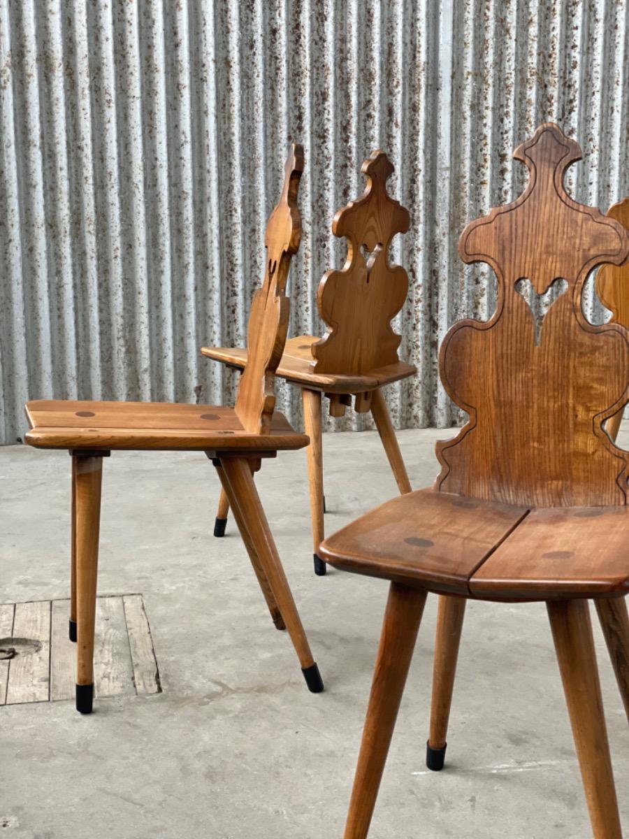 6 Dining Chairs Brutalist