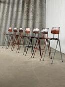 6x Galvanitas S17 Industrial Bar chairs - Dutch design 2000s