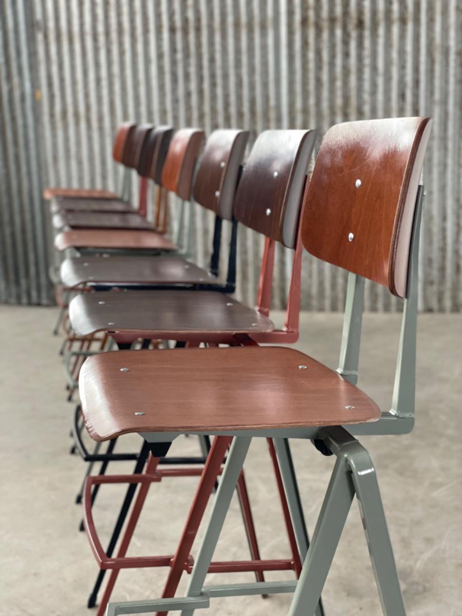 6x Galvanitas S17 Industrial Bar chairs - Dutch design 2000s