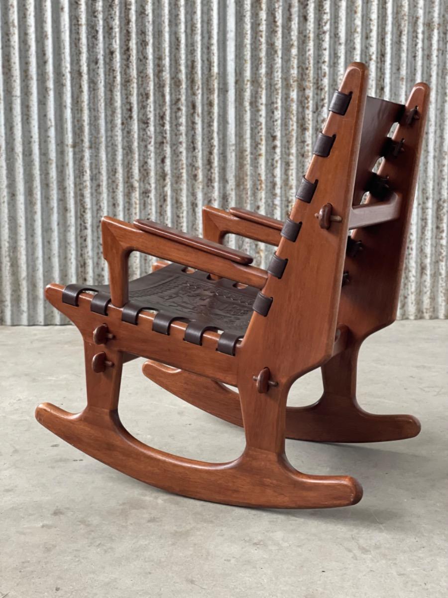 Angel Pazmino midcentury Rocking chair for Muebles de Estilo