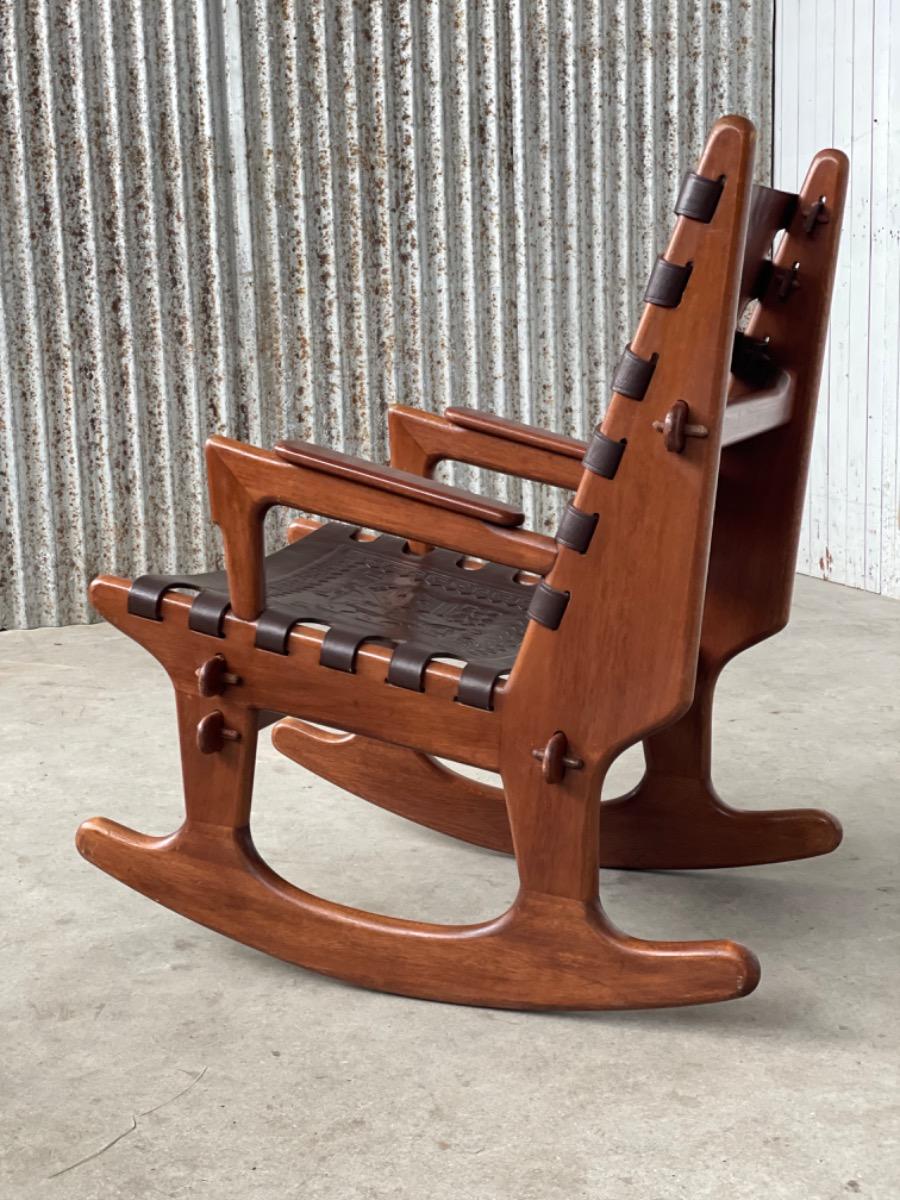 Angel Pazmino midcentury Rocking chair for Muebles de Estilo