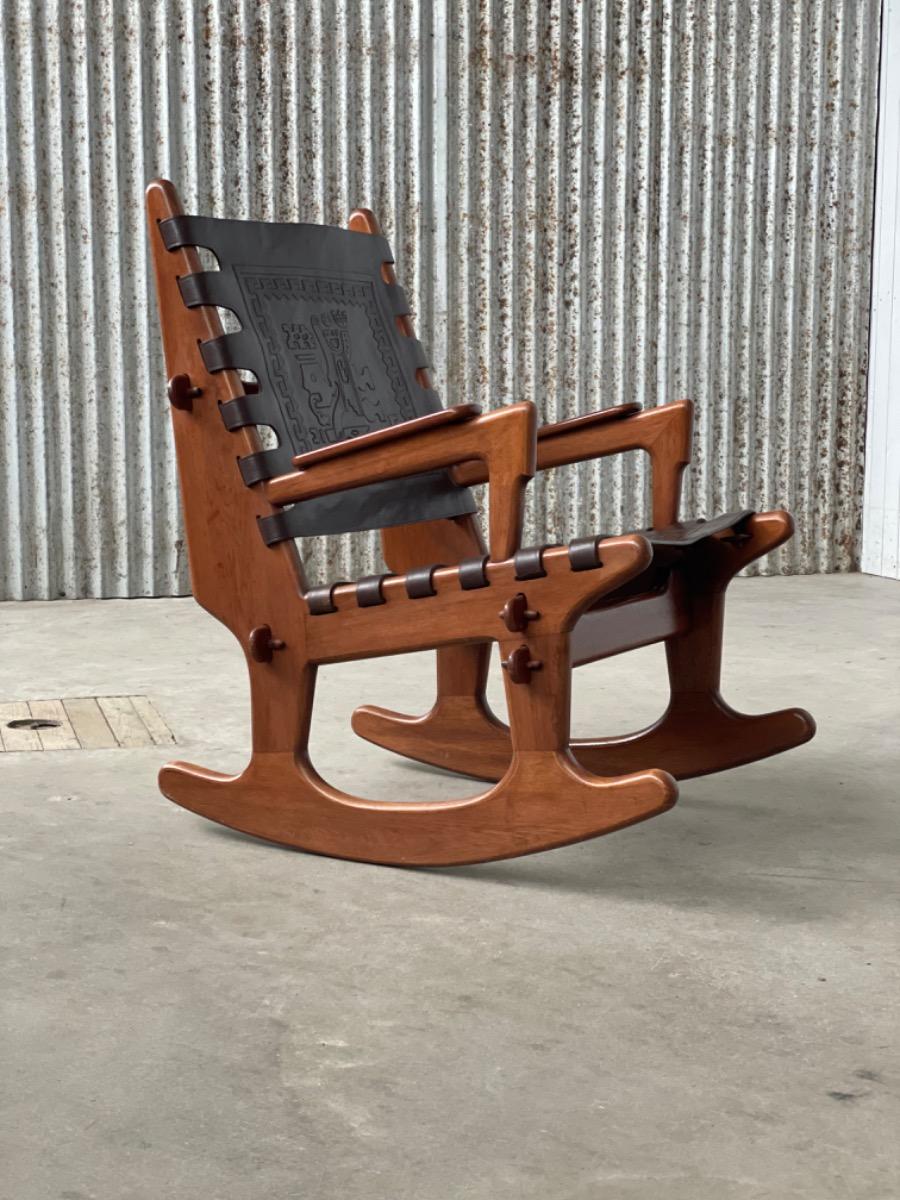 Angel Pazmino midcentury Rocking chair for Muebles de Estilo