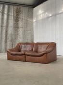 De Sede DS46 modular leather sofa, Switzerland 1970s