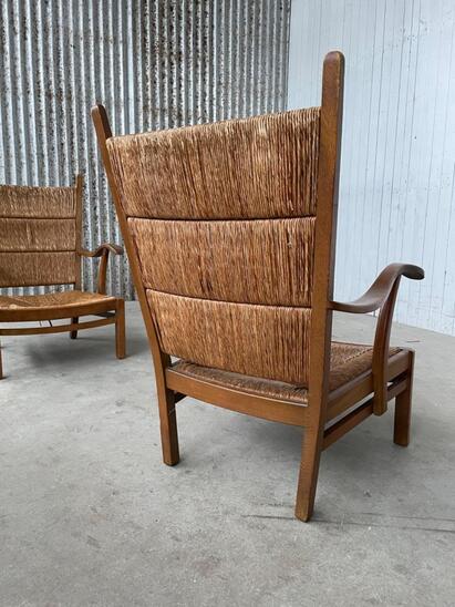 Pair armchairs style Bas van Pelt, Netherlands 1950s