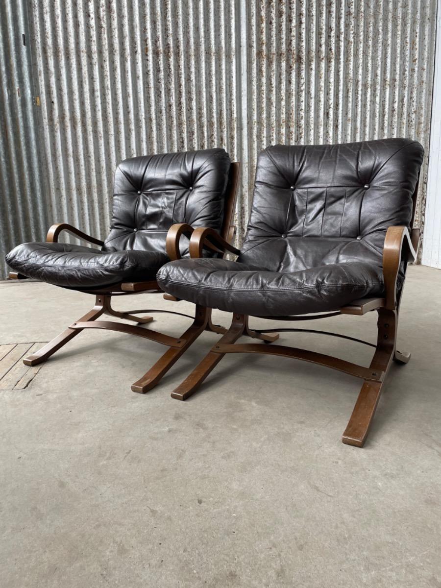 Pair loungechairs Ingmar Relling Westnofa - 1960