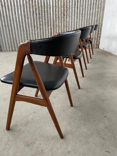 Set 4 diningchairs - Thomas Harlev - Farstrup 1960s Denmark - model 205