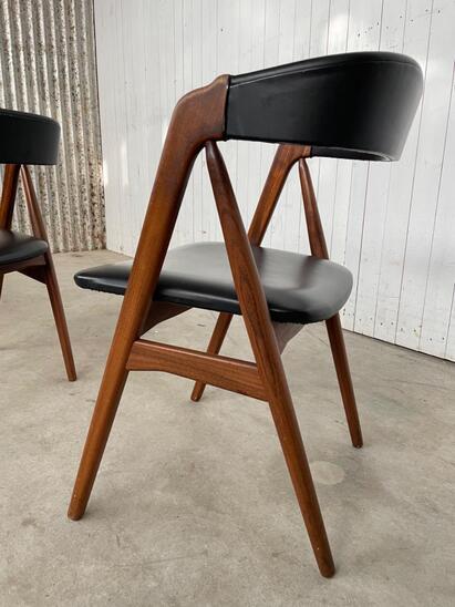 Set 4 diningchairs - Thomas Harlev - Farstrup 1960s Denmark - model 205