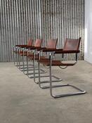 Set 4x Mart Stam S34 dining chairs - Linea Veam - Italy 1970s