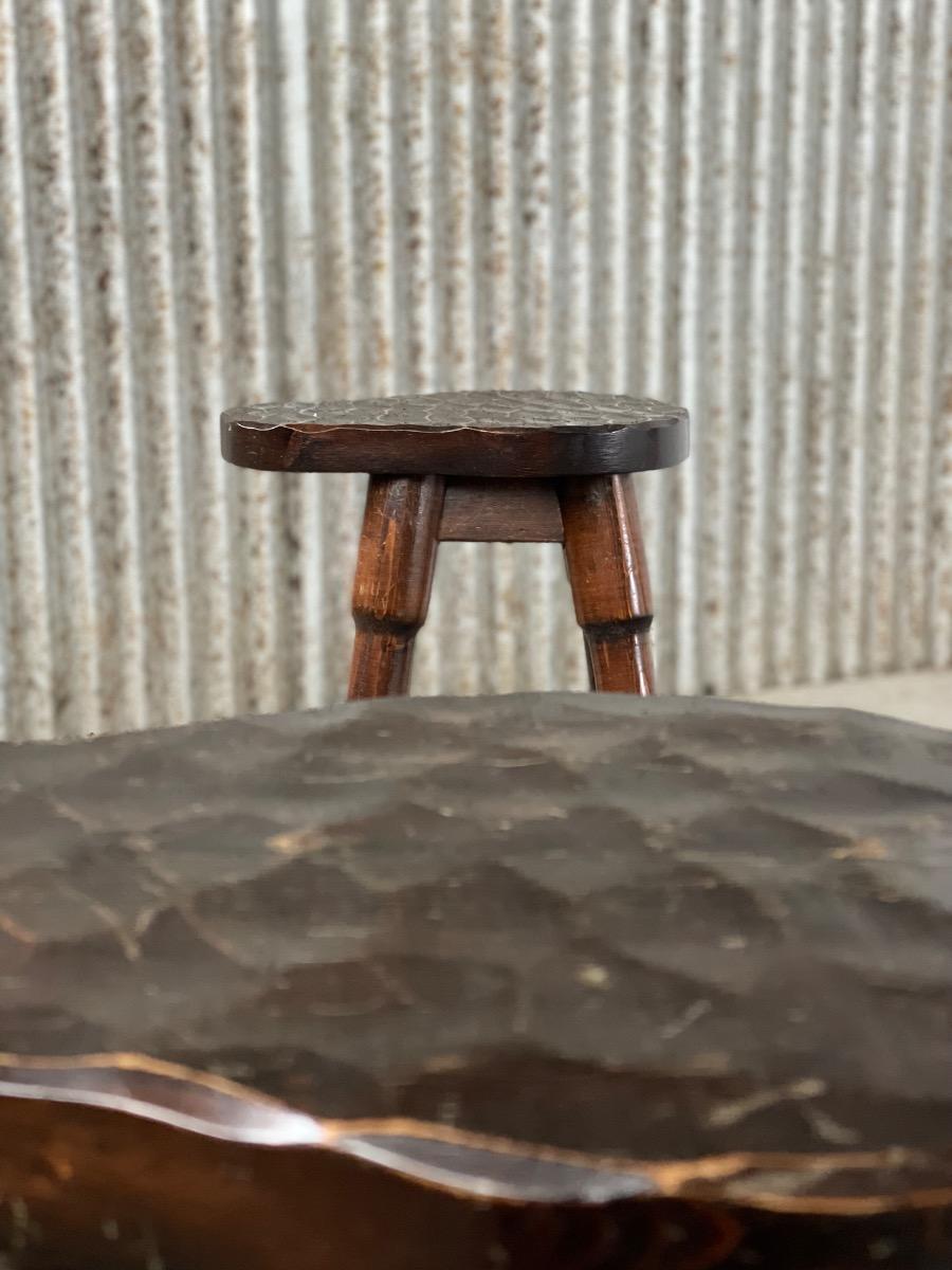 Set of 4 Brutalist Mid-Century Bar stools, 1960s