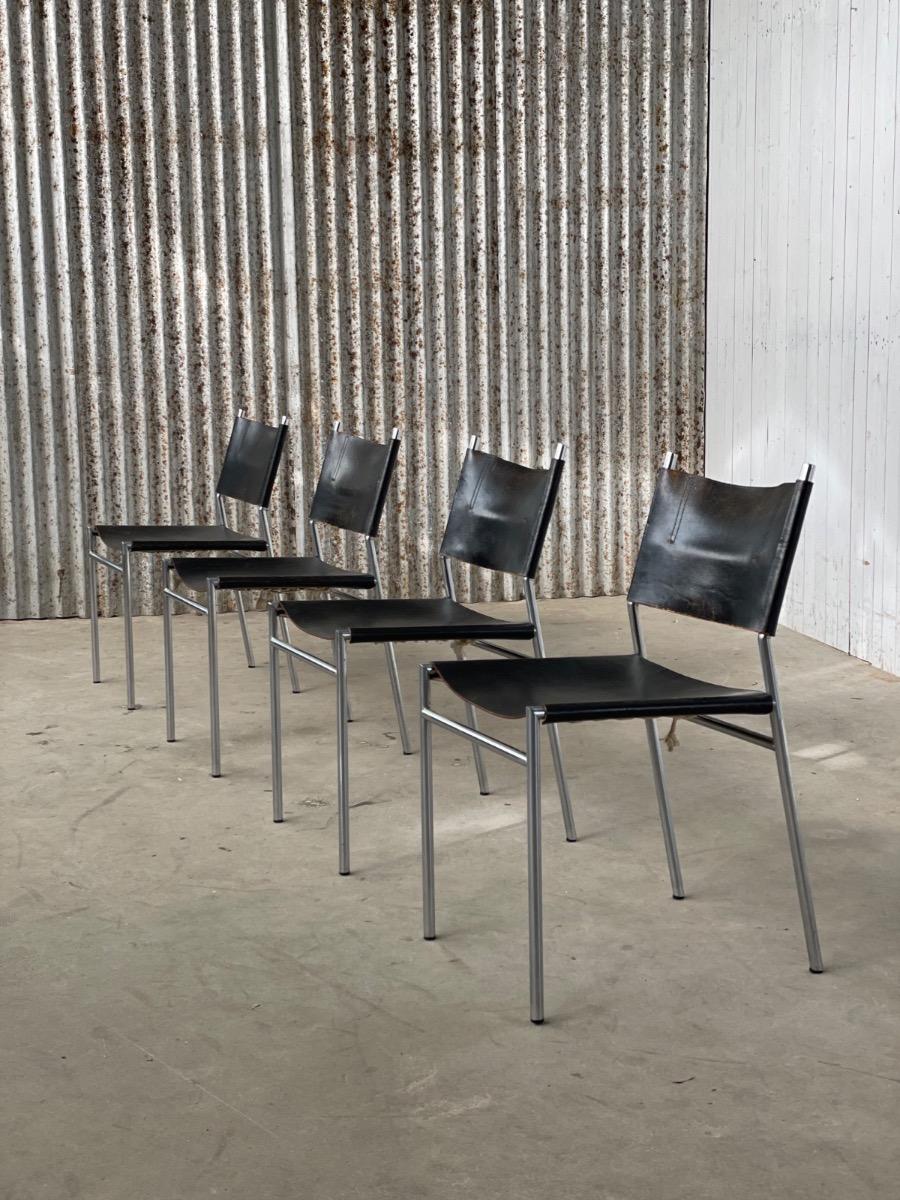 Set of 4 ´SE06´ Dining chairs by Martin Visser for ‘t Spectrum 1960s