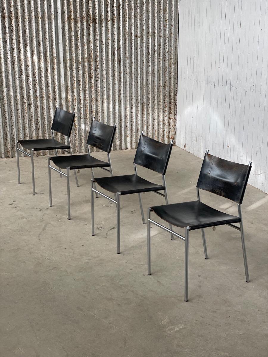 Set of 4 ´SE06´ Dining chairs by Martin Visser for ‘t Spectrum 1960s