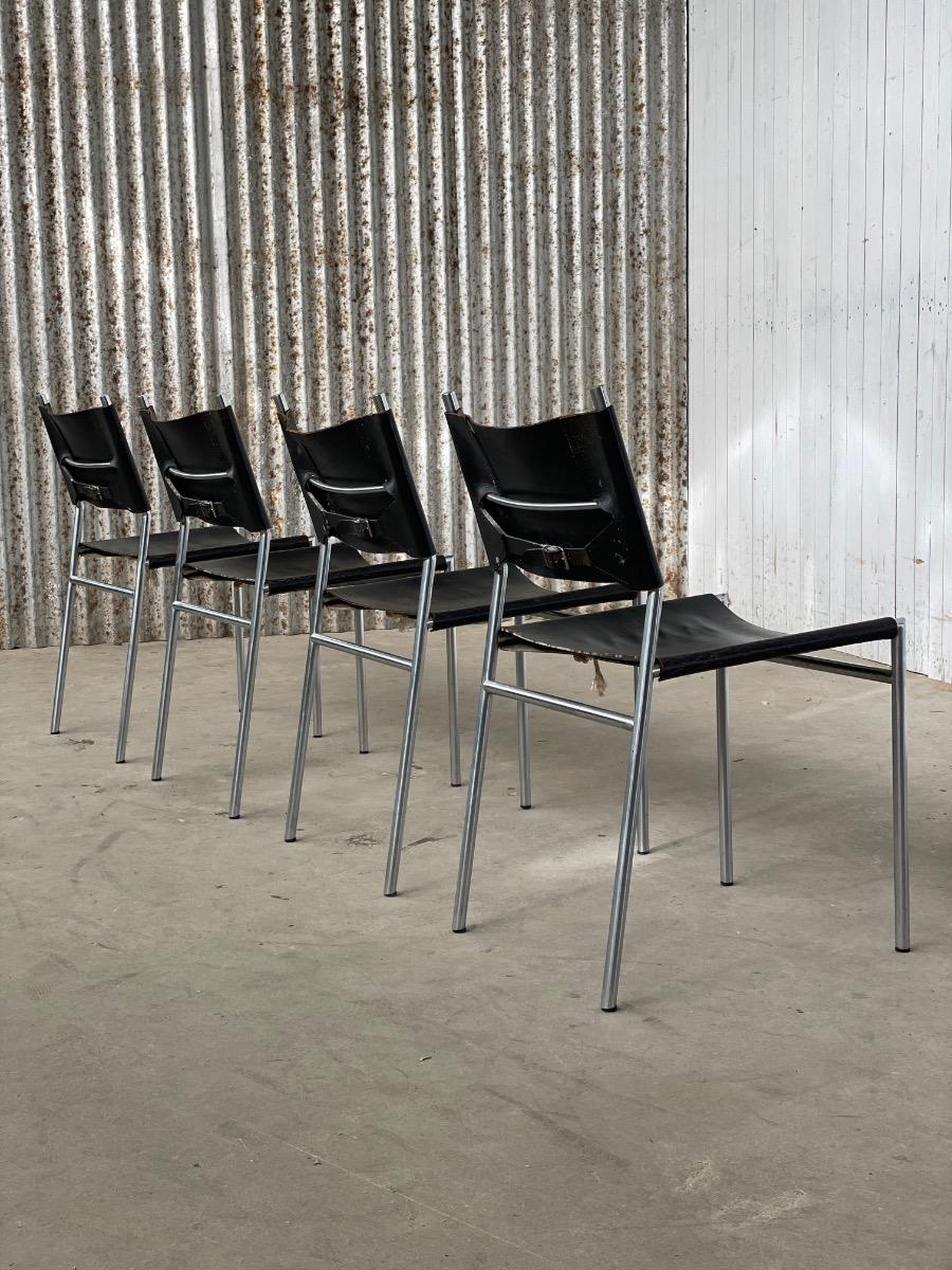 Set of 4 ´SE06´ Dining chairs by Martin Visser for ‘t Spectrum 1960s