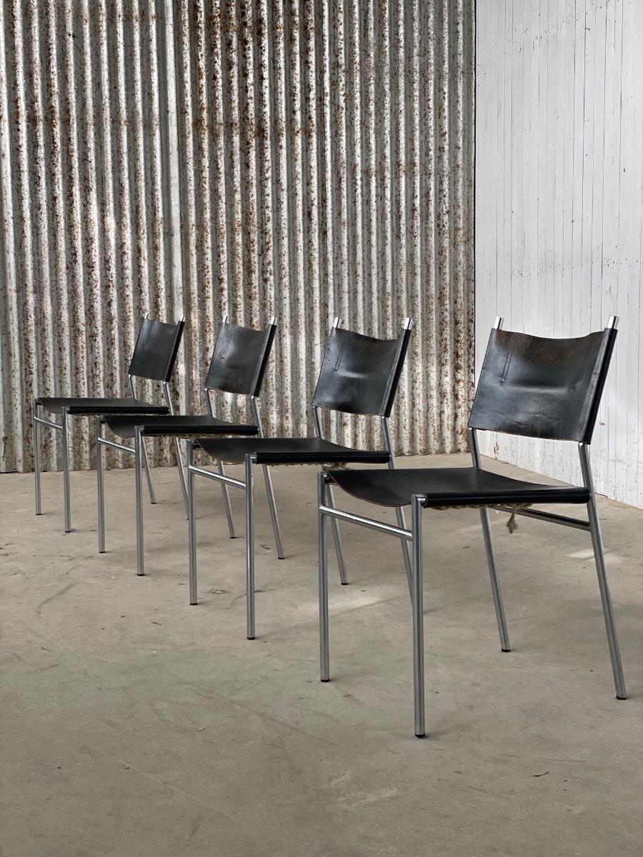 Set of 4 ´SE06´ Dining chairs by Martin Visser for ‘t Spectrum 1960s