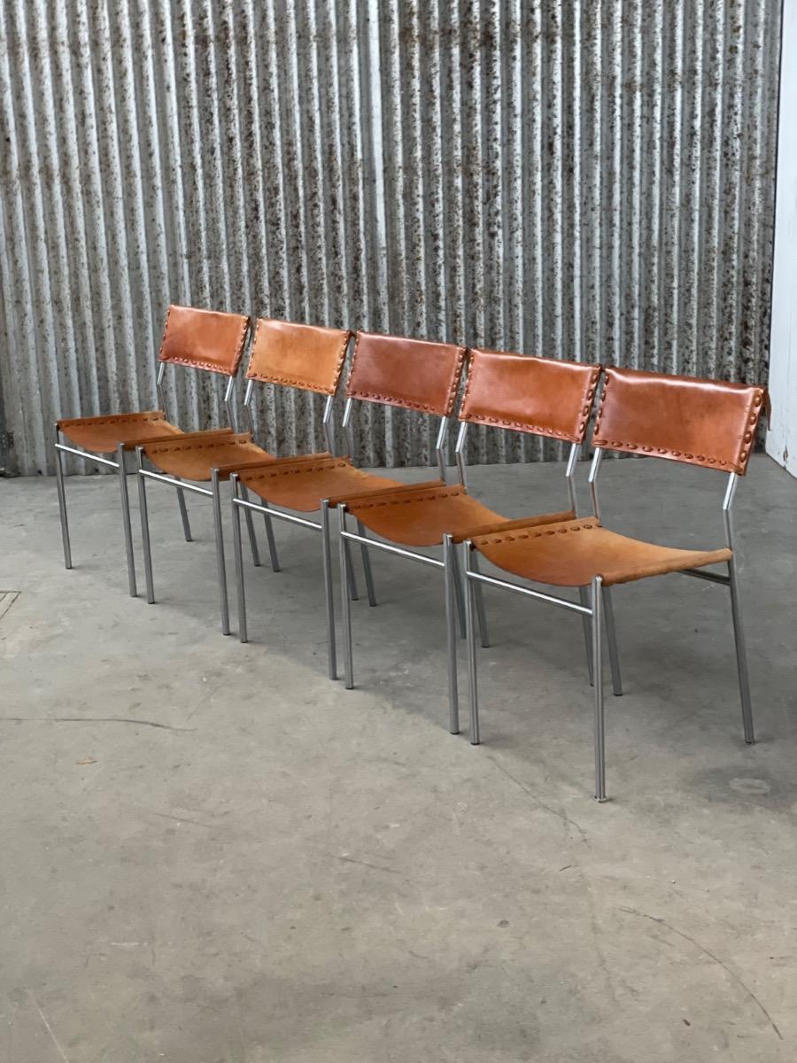 Set of 5 SE06 Dining chairs by Martin Visser for ‘t Spectrum 1960s