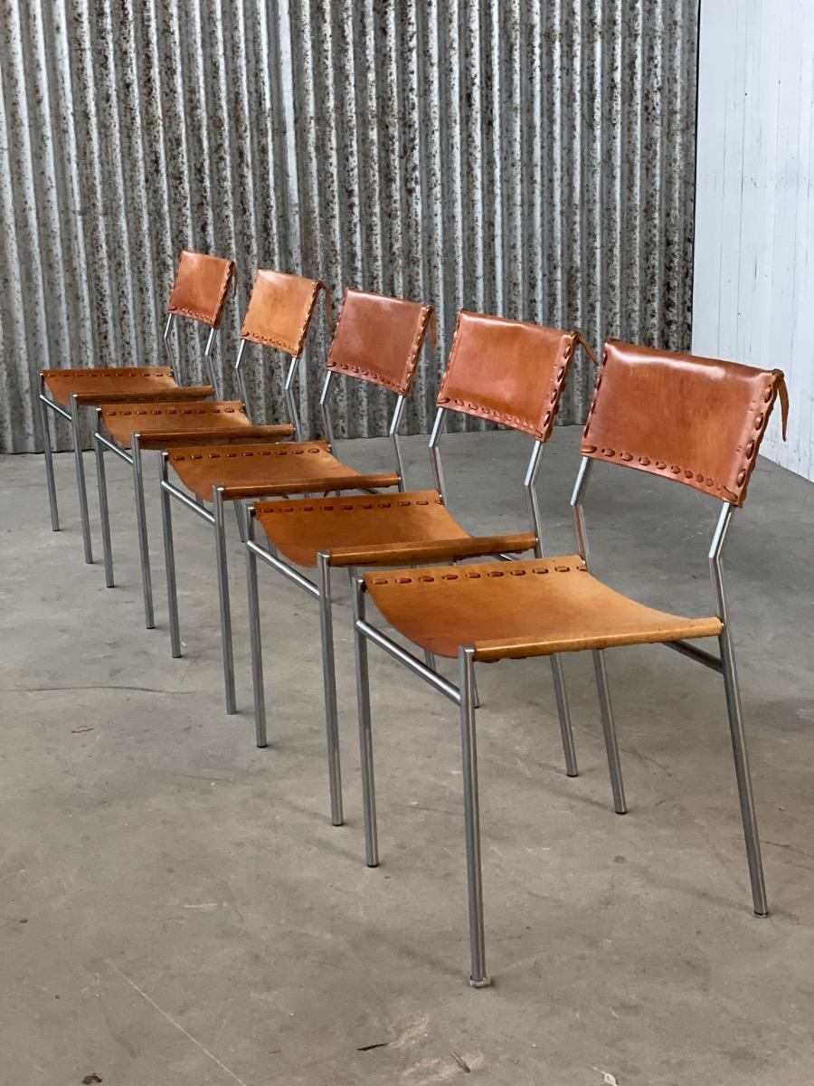 Set of 5 SE06 Dining chairs by Martin Visser for ‘t Spectrum 1960s