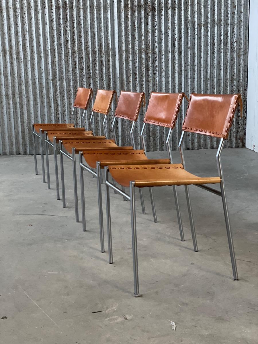 Set of 5 SE06 Dining chairs by Martin Visser for ‘t Spectrum 1960s