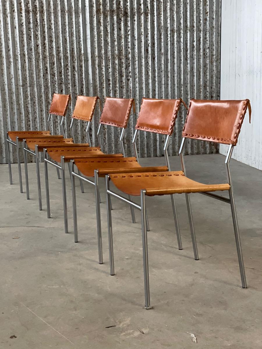 Set of 5 SE06 Dining chairs by Martin Visser for ‘t Spectrum 1960s