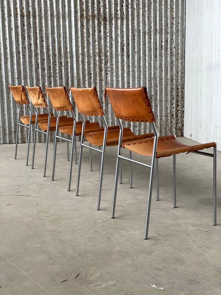 Set of 5 SE06 Dining chairs by Martin Visser for ‘t Spectrum 1960s