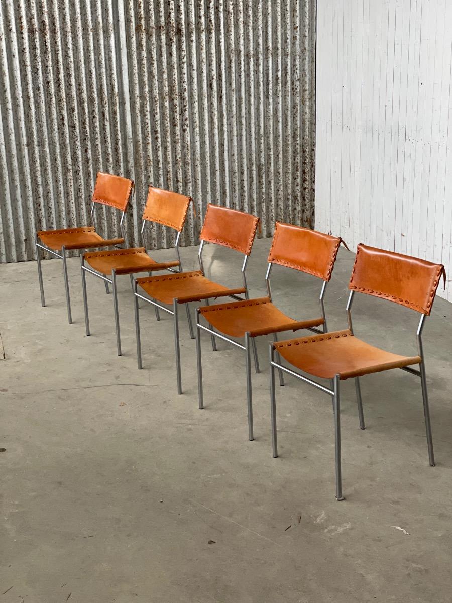 Set of 5 SE06 Dining chairs by Martin Visser for ‘t Spectrum 1960s