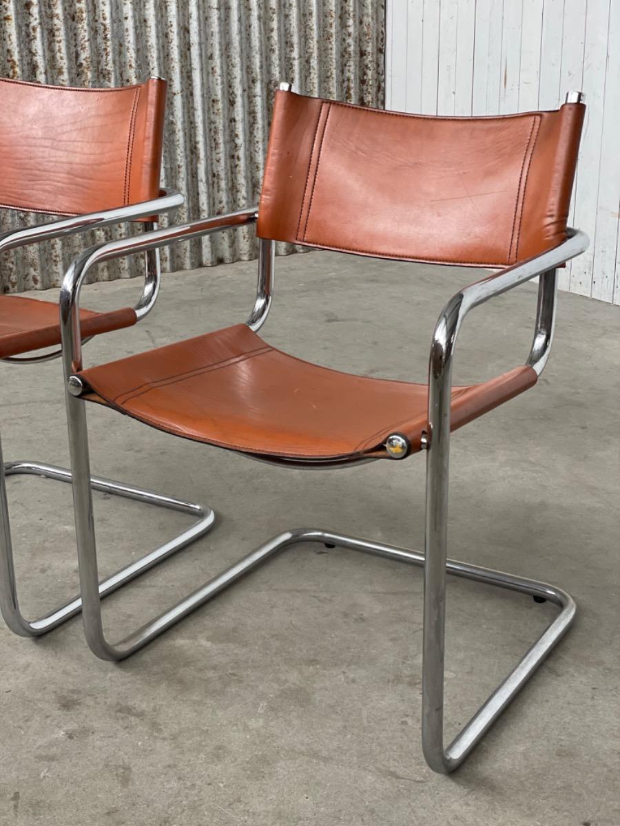 Set Vintage armchairs - MG5/Mart stam/Marcel breuer - 1970s