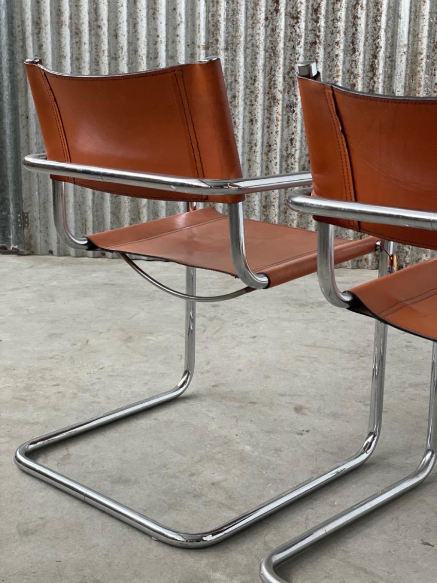 Set Vintage armchairs - MG5/Mart stam/Marcel breuer - 1970s