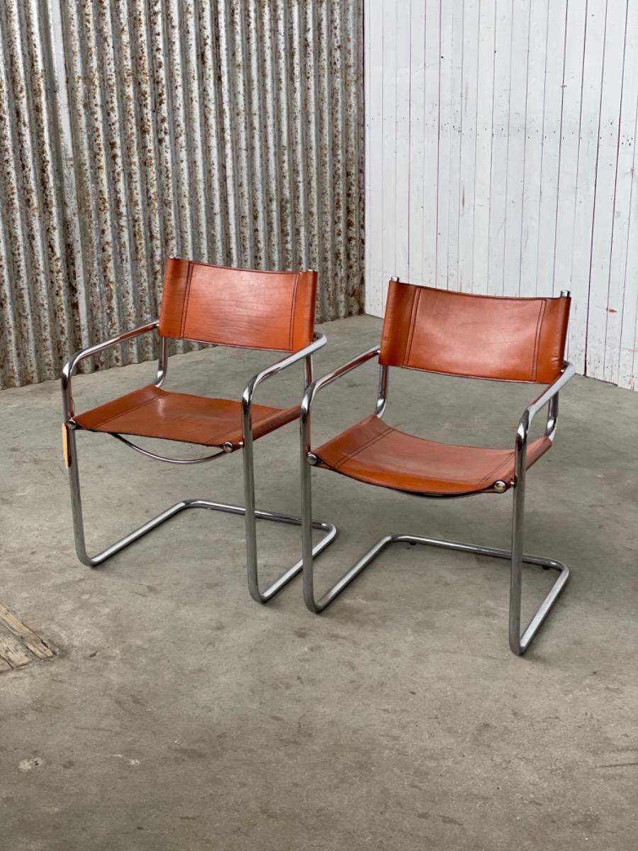 Set Vintage armchairs - MG5/Mart stam/Marcel breuer - 1970s