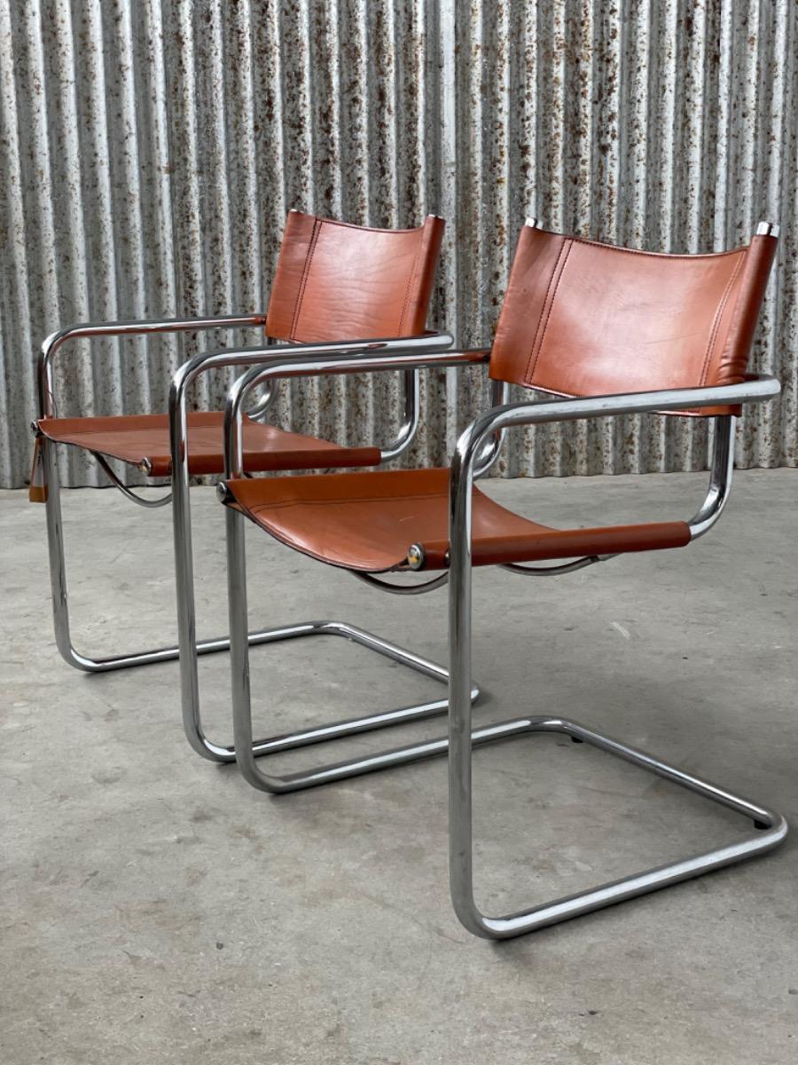 Set Vintage armchairs - MG5/Mart stam/Marcel breuer - 1970s