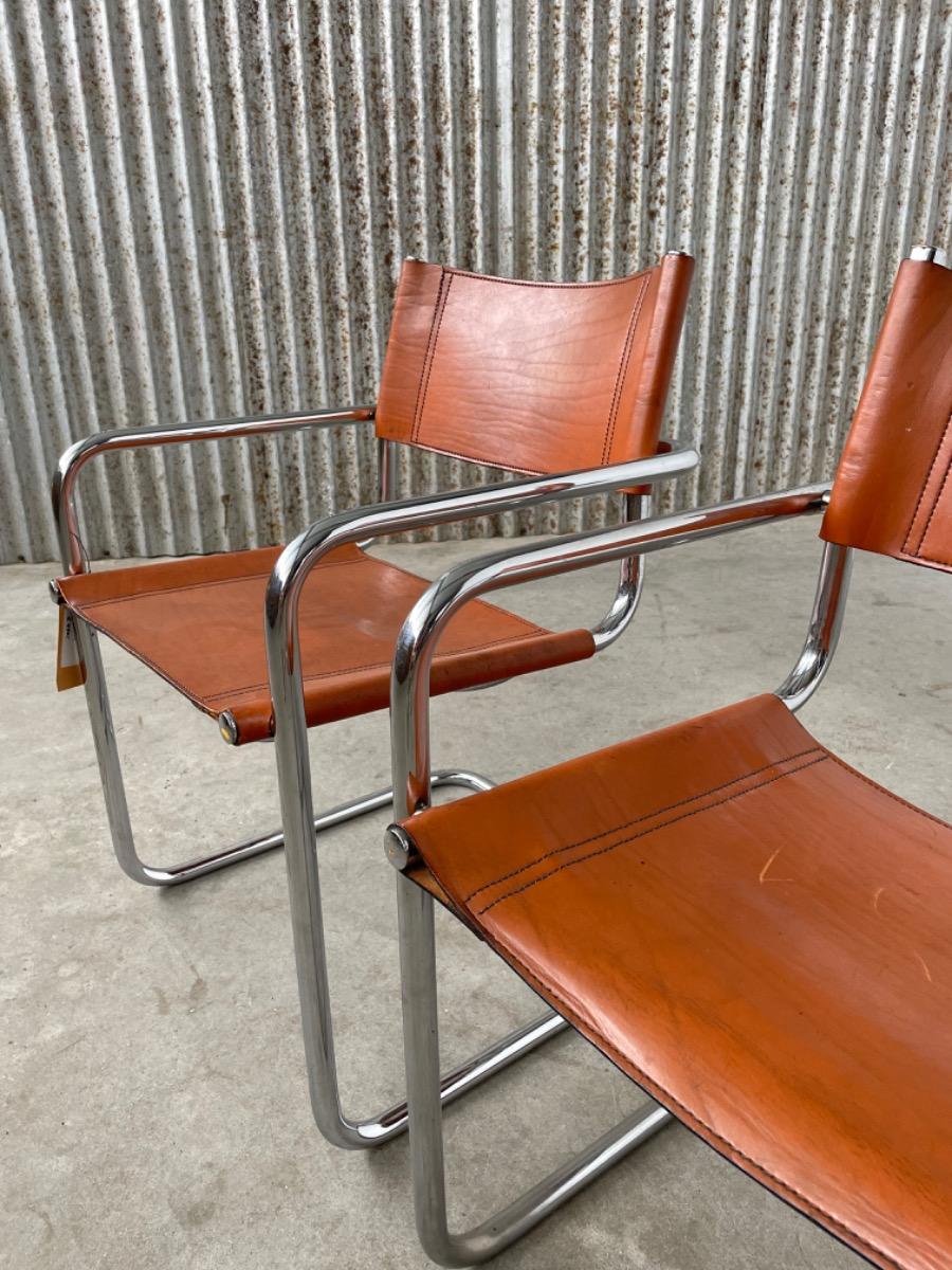 Set Vintage armchairs - MG5/Mart stam/Marcel breuer - 1970s