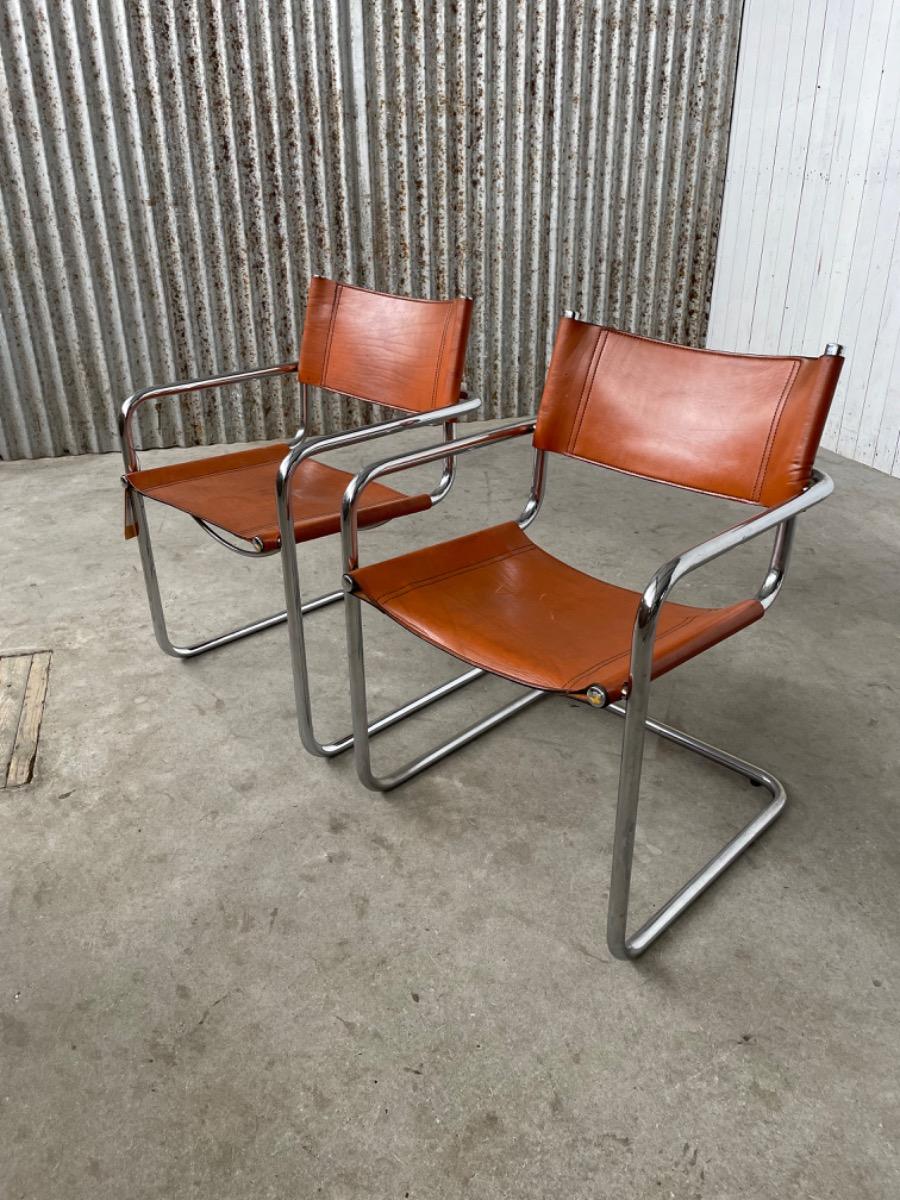 Set Vintage armchairs - MG5/Mart stam/Marcel breuer - 1970s