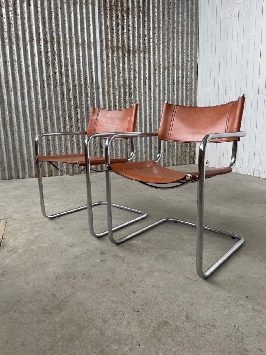 Set Vintage armchairs - MG5/Mart stam/Marcel breuer - 1970s