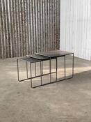 Vintage postmodern set nesting tables Dutch design 