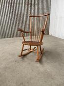 Vintage rocking chair de Ster Gelderland, Dutch design 1960