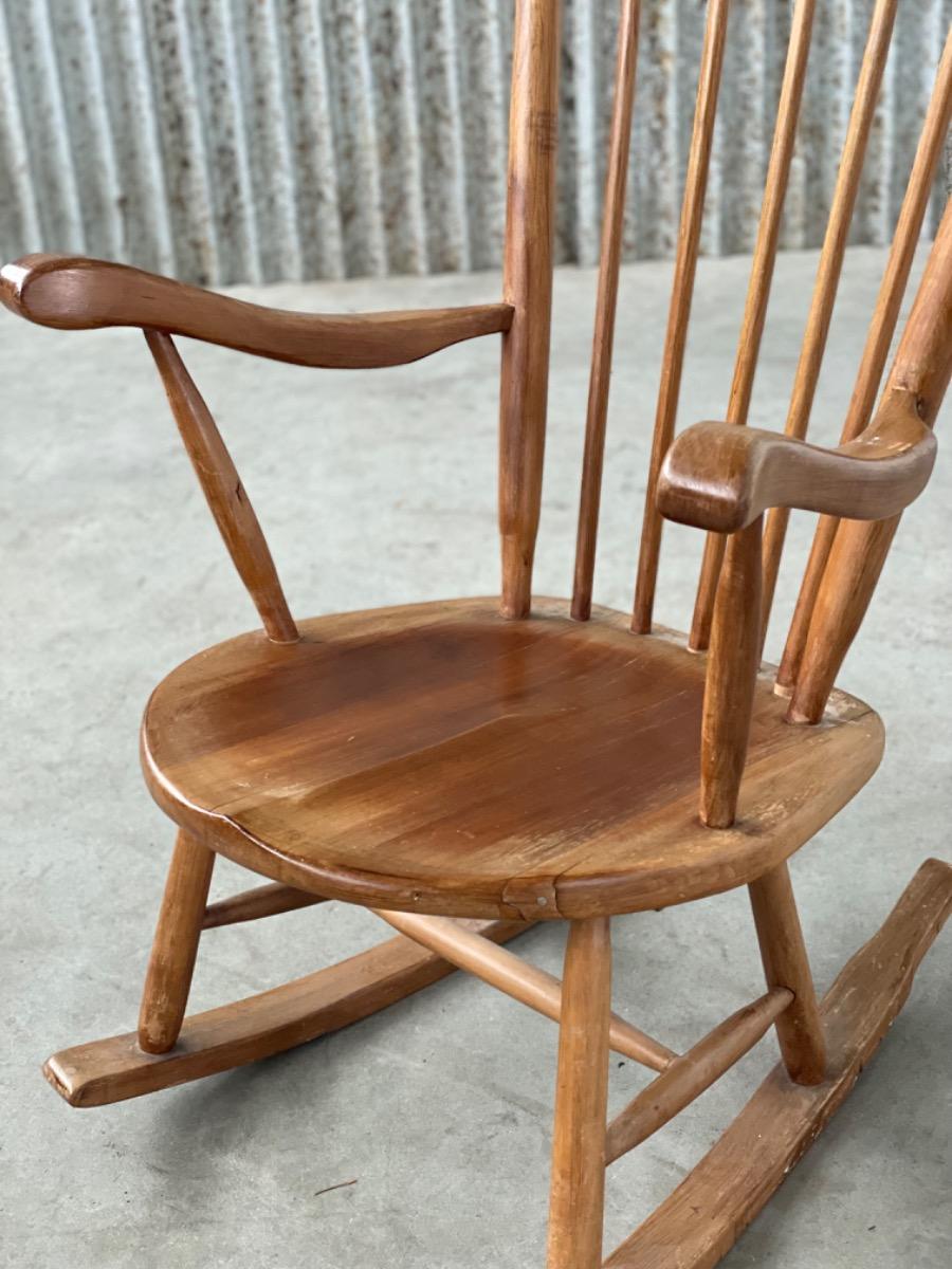 Vintage rocking chair de Ster Gelderland, Dutch design 1960