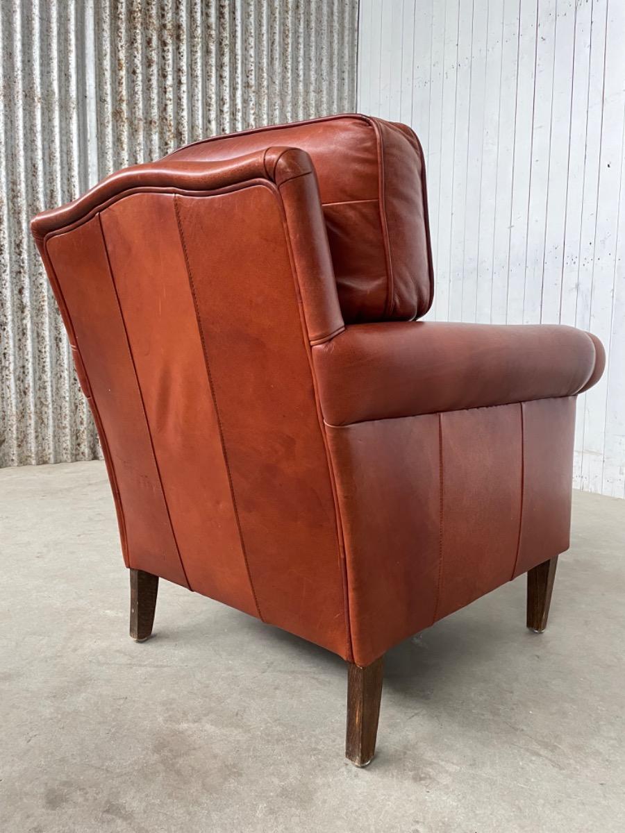 Vintage sheep leather armchair 