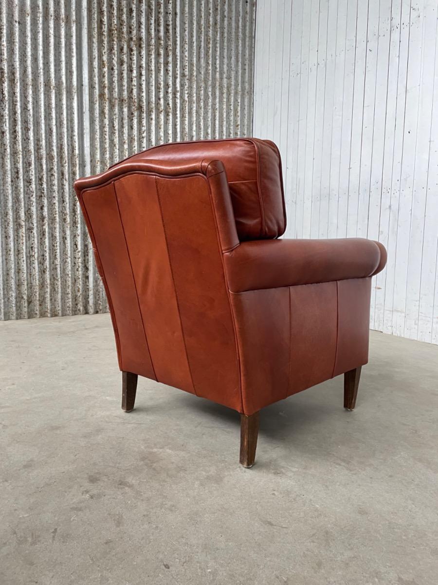 Vintage sheep leather armchair 