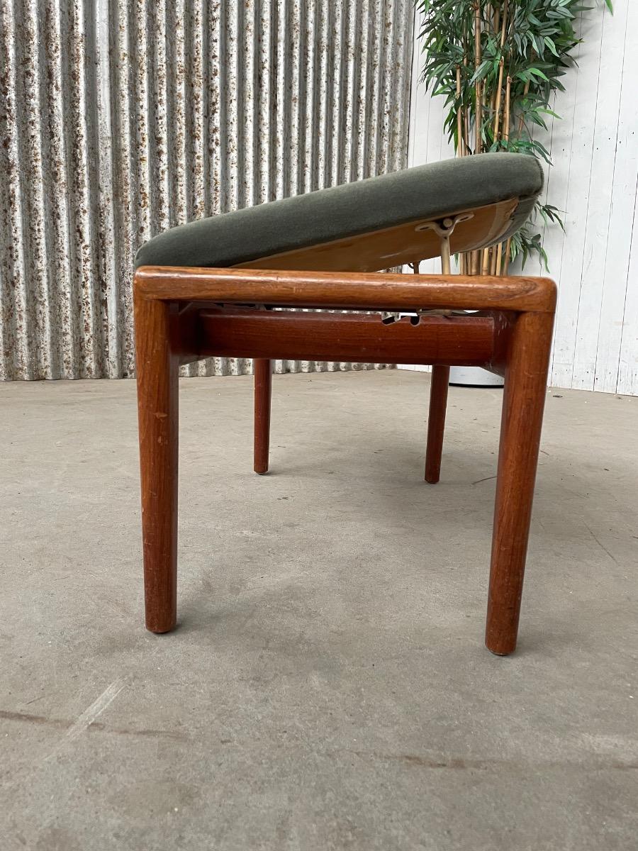 Vintage teak wood design footstool stool 1960s 