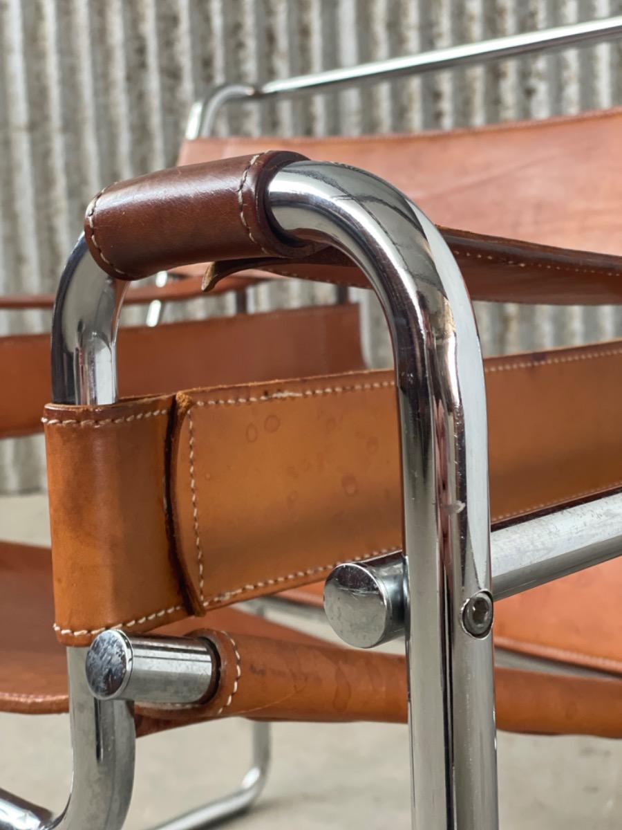 Wassily Armchair B3 in Cognac Leather, 1950s