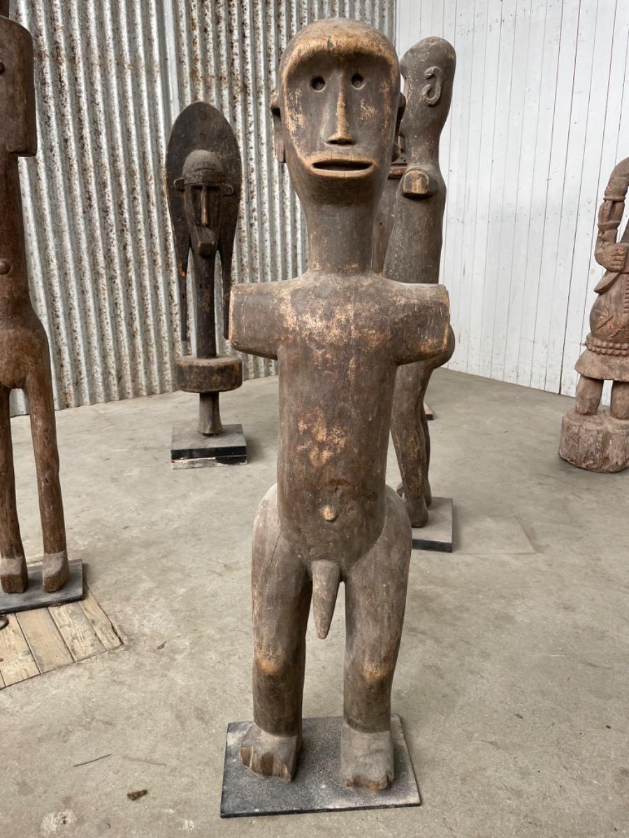 Wooden African tribal art sculptures 